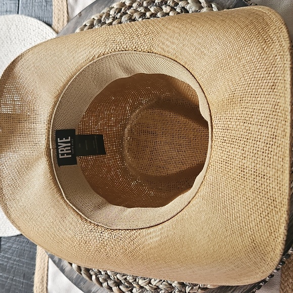 FRYE Straw Cowboy Hat NWT - Picture 5 of 8